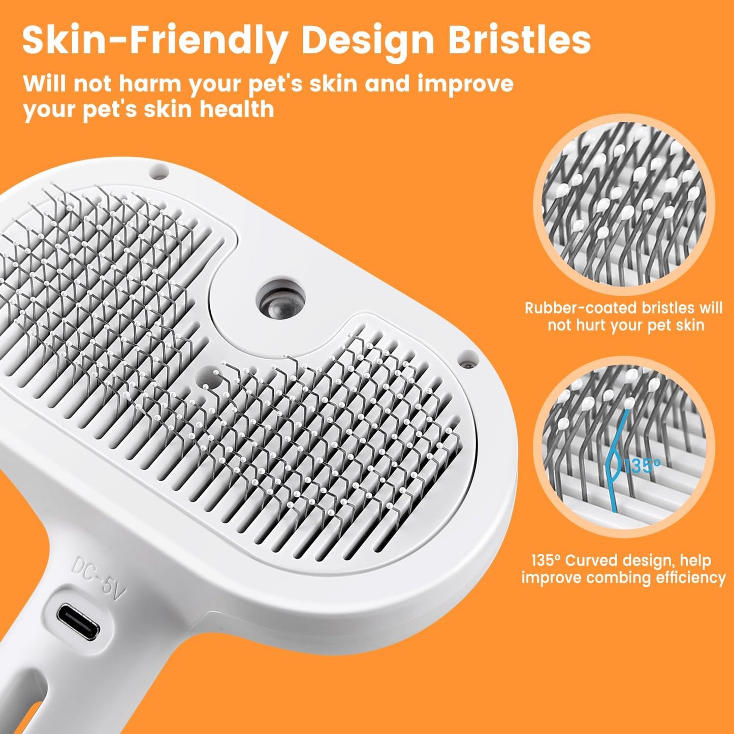 3 In 1 Pet Steam Brush