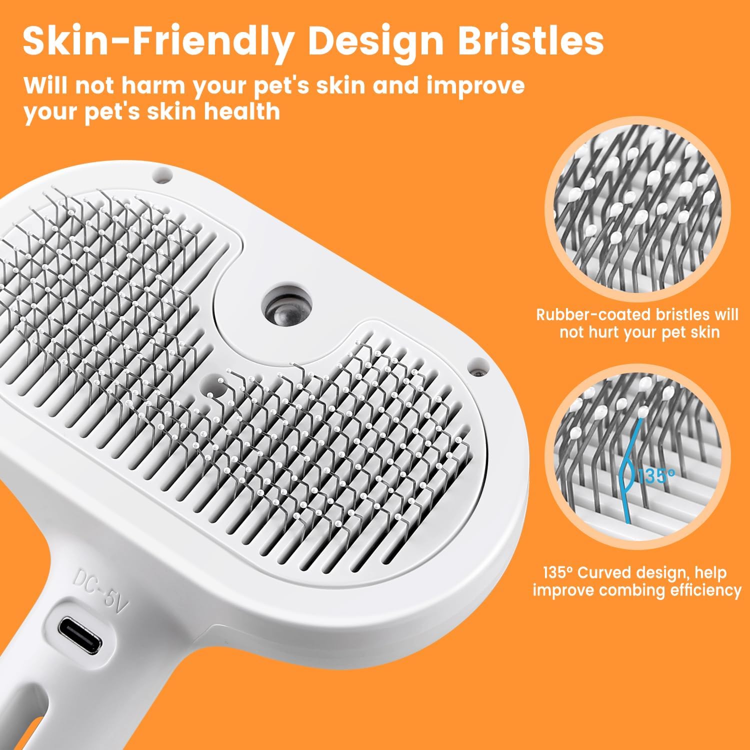 3 In 1 Pet Steam Brush